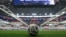 2026년 7월 12일 미국 텍사스주 알링턴의 댈러스 스타디움 경기장에 놓여 있는 2026 FIFA 북중미 월드컵 공식 매치 볼인 아디다스의 새로운 '트리온다 파이널(Trionda Final)' 공.