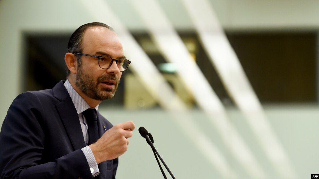 Perdana Menteri Perancis Edouard Philippe di Paris, 22 Januari 2018. (Foto: dok). 