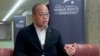 Sebastien Lei, the son of Hong Kong pro-democracy advocate Jimmy Lai, attends an interview with Reuters ahead of the 17th Geneva Summit for human rights and democracy in Geneva, Feb. 17, 2025. 