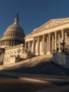 Gedung Capitol Amerika Serikat di Washington, D.C, saat matahari terbit, Rabu, 13 November 2024. (Jose Luis Magana/AP). 