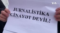 “Media haqqında” qanun layihəsinə etiraz olaraq aksiya keçirilib