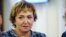 FILE - S7 Group co-owner Natalia Fileva attends a meeting in Novosibirsk, Russia, July 3, 2018. 