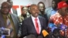 Nelson Chamisa leader of the Movement for Democratic Change (MDC) Alliance, speaks to reporters, July 25, 2018, in Harare. He says he is confident of victory in the July 30 election despite what he says is the Zimbabwe Electoral Commission's design of the