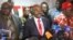 Nelson Chamisa leader of the Movement for Democratic Change (MDC) Alliance, speaks to reporters, July 25, 2018, in Harare. He says he is confident of victory in the July 30 election despite what he says is the Zimbabwe Electoral Commission's design of the