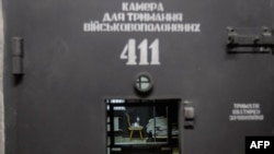 FILE - This undated handout photograph released by the Ukrainian Presidential Press Service on Jan. 11, 2025, shows a soldier described as North Korean in a cell at an undisclosed location in Ukraine.