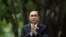 Thailand's Prime Minister Prayuth Chan-ocha gestures while speaking to media members at the Government House in Bangkok, June 6, 2019.