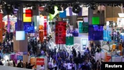 Visitors attend Viva Tech, a gathering of high-profile startups and high-tech leaders, May 16-18, 2019, in Paris.