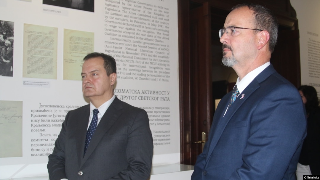 Entoni Godfri, ambasador Sjedinjenih Država u Srbiji i ministar inostranih poslova Srbije Ivica Dačić, (Foto: Ministarstvo spoljnih poslova Srbije)