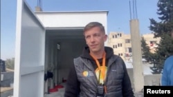 FILE—Polish World Central Kitchen and aid worker Damian Sobol, who was killed by Israeli airstrike in Gaza, on April 1, 2024, in this still image taken from a social media video released March 2, 2024 and obtained by Reuters on April 2, 2024.