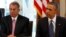 FILE - Republican Speaker of the House John Boehner (L) is seen sitting next to President Barack Obama at a meeting at the White House in Washington.