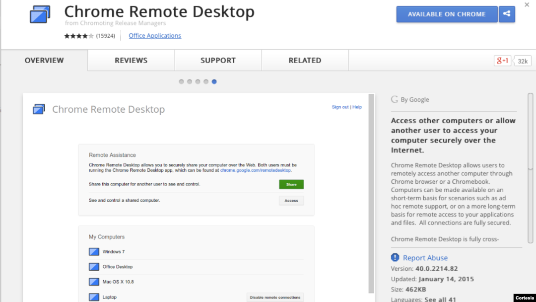 Para poder accesar a otras computadoras antes debes descargar una aplicación desde la tienda virtual de Apple o Google. 