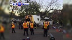 VOA60 America - Five children dead in Tennessee school bus crash