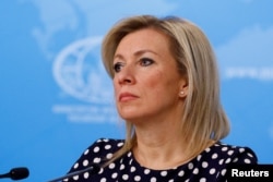 FILE: Juru Bicara Kementerian Luar Negeri Rusia Maria Zakharova di Moskow, Rusia, 18 Januari 2024. (Maxim Shemetov/REUTERS)