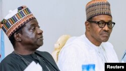 Gwamnan Plato Simon Lalong da Shugaban Nigeria Muhammad Buhari