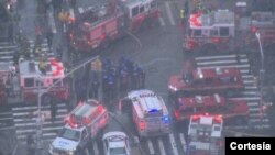 Caída de una grúa en Nueva York