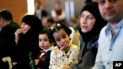 Syrian refugees attend the launch of an education program in Ankara, Turkey, June 8, 2017. Turkey, the European Union and UNICEF formally launched an EU-funded project to encourage Syrians and other refugees in Turkey to enroll their children in schools.