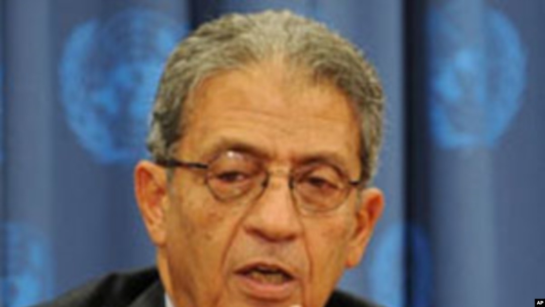 Arab League Secretary General Amr Moussa speaks at a press conference during the United Nations General Assembly at UN headquarters in New York (File Photo)