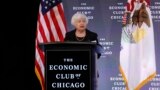 ARCHIVO - La secretaria del Tesoro de Estados Unidos, Janet Yellen, se dirige al Club Económico de Chicago en Chicago, Illinois, el 25 de enero de 2024. (Foto de KAMIL KRZACZYNSKI / AFP)