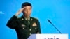资料照：中国前国防部长李尚福在访问莫斯科期间发表讲话。（2023年8月15日）