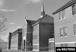 Glavna administrativna zgrada Rezidencijalne škole za Indijance Kamloops u Kamloops, Britanska Kolumbija, Kanada, 1970. godine (Foto: Biblioteka i arhiv Kanade, via Reuters)