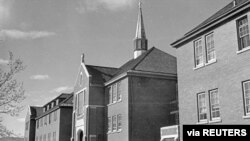 The main administrative building at the Kamloops Indian Residential School is seen in Kamloops, British Columbia, Canada circa 1970. (Library and Archives Canada/Handout via Reuters)