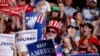 FILE - Supporters of President Donald Trump cheer during a campaign rally at the Landers Center Arena, Oct. 2, 2018, in Southaven, Miss. 