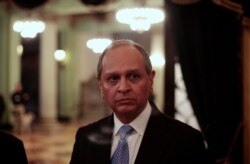 FILE - U.S. ambassador to Guatemala Arnold Chacon is seen at the National Palace in Guatemala City, Dec. 7, 2011.