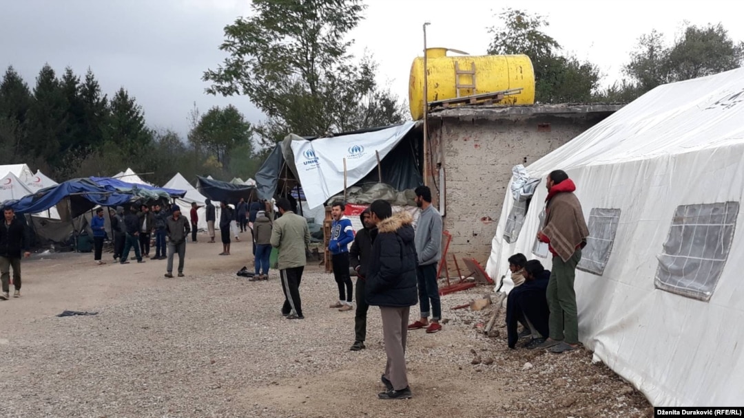 Bosnia and Herzegovina - Migrants at the Vucjak Reception Camp near Bihac. 10. October 2019.