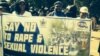 Women’s Affairs Minister Oppah Muchinguri led the calls for action against gender-based violence in her address to the women. (Photo: Courtesy Image)