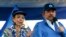 ARCHIVO - El presidente de Nicaragua, Daniel Ortega, y su esposa, la vicepresidenta Rosario Murillo, encabezan una manifestación en Managua, Nicaragua, en septiembre de 2018. 