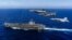 USS Carl Vinson tại vùng biển Thái Bình Dương hồi đầu năm nay.