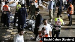 بھگدڑ کے واقعہ کے بعد کا ایک منظر