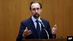 U.N. High Commissioner for Human Rights Zeid Ra’ad Al Hussein gives a lecture at Yonsei University in Seoul, South Korea, June 24, 2015.