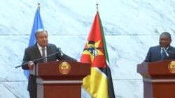 Guterres em Moçambique dá os parabéns ao país e disponibiliza ONU para combate ao extremismo