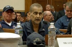 Image from video shows Retired NYPD Detective and 9/11 Responder Luis Alvarez speaking during a House Judiciary Committee hearing to consider permanent authorization of the Victim Compensation Fund, Capitol Hill, Washington, June 11, 2019.