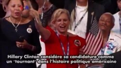 Clinton considère la nomination d'une femme pour la présidentielle comme un "tournant" (video)