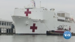 The US military hospital ship Comfort has arrived in New York