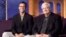 Chicago Sun-Times columnist Richard Roeper (L) and Sun-Times film critic Roger Ebert. (Undated photo)