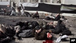 폭탄공격으로 숨진 아프간 순례자들