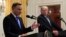 Tổng thống Mỹ Donald Trump và Tổng thống Ba Lan Andrzej Duda, tại cuộc họp báo chung ở Tòa Bạch Ốc ngày 18/9/2018. 