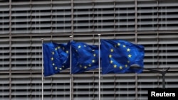 Zastave u sedištu Evropske komisije u Briselu