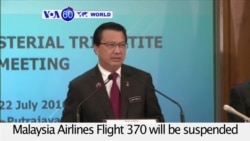 VOA60 World - Search for Missing Flight 370 Suspended