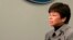 Senior White House adviser Valerie Jarrett is interviewed, Jan. 17, 2012, in the White House's Brady Briefing Room in Washington. 