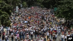 Imyiyerekano yo kwiyamiriza Prezida Maduro wa Venezuela 