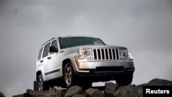 FILE - The new 2008 Jeep Liberty is unveiled at the New York International Auto Show in New York, April 4, 2007. 