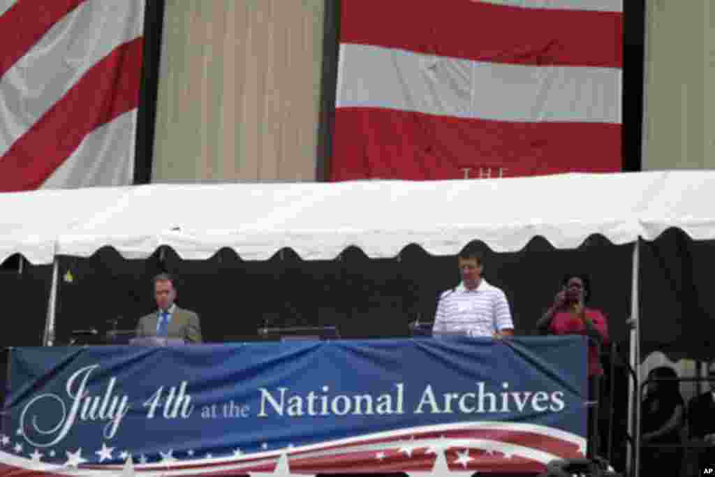 国家档案馆的独立宣言宣读活动