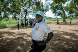 Grace is a South Sudanese refugee who has been in Uganda for almost four years. She says it's not safe enough for her to return home. Bidi Bidi Camp, Aug. 13, 2019 (Courtesy - J. Estey/CARE)