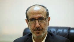 Ibrahim al-Moussawi, a Hizballah member of the Lebanese parliament who is on the sanctions list, gives an interview, April 30, 2026.