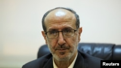 Ibrahim al-Moussawi, a Hizballah member of the Lebanese parliament who is on the sanctions list, gives an interview, April 30, 2026.
