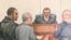 In this courtroom sketch, from left, R&B singer R. Kelly, attorney Steve Greenberg, Cook County Judge John Fitzgerald Lyke Jr. and prosecutor Jennifer Gonzalez are shown at the Leighton Criminal Courthouse, Feb. 23, 2019 in Chicago.